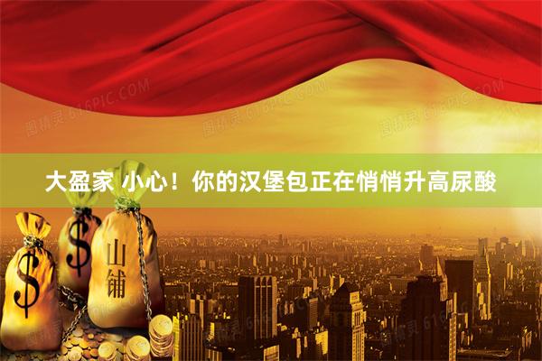大盈家 小心！你的汉堡包正在悄悄升高尿酸