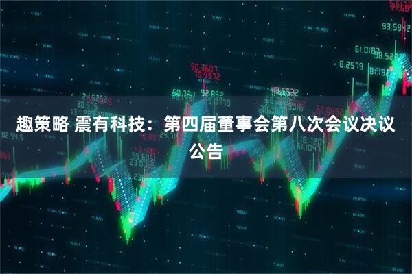 趣策略 震有科技：第四届董事会第八次会议决议公告