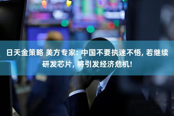 日天金策略 美方专家: 中国不要执迷不悟, 若继续研发芯片, 将引发经济危机!